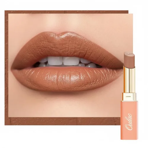 Miniatura 25 de Oulac Lápiz labial ciruela para mujer, lápiz labial mate burdeos, color de labios de cobertura completa, acabado mate satinado, textura crema, SG08