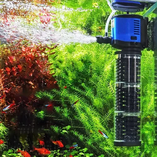 Miniatura 10 de Bomba de estanque de filtración de 660 GPH, bomba de agua sumergible de sumidero con filtro de esponja, 8 pies de elevación alta, silenciosa