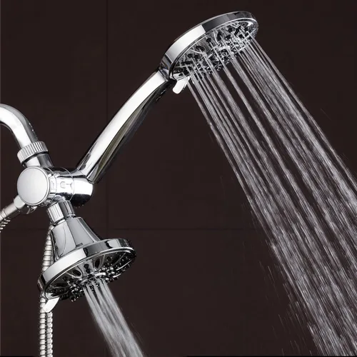 Miniatura 6 de AquaDance Total Chrome Premium - Combo de 3 vías de alta presión de alta presión de 48 ajustes para lo mejor de ambos mundos: disfruta de un lujoso
