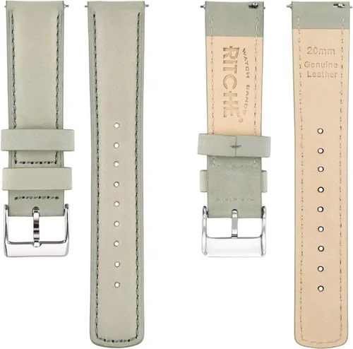 Miniatura 5 de Ritche - Correa de reloj de cuero de liberación rápida, 18, 19, 20, 21, 22, 23 y 24mm