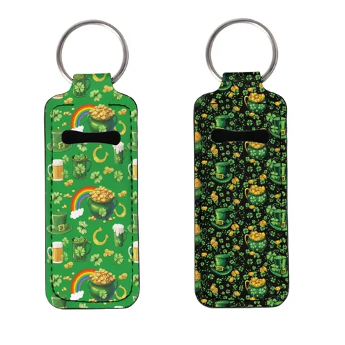 Miniatura 29 de Soporte para bálsamo labial con bandera americana, águila calva, llavero, soporte portátil para brillo de labios, organizador para rastreador