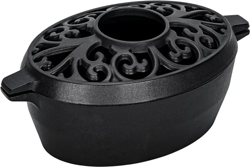Vaporizador de estufa de leña, humidificador de estufa de leña de 2.5 cuartos de galón, humidificador de hierro fundido recubierto de esmalte de
