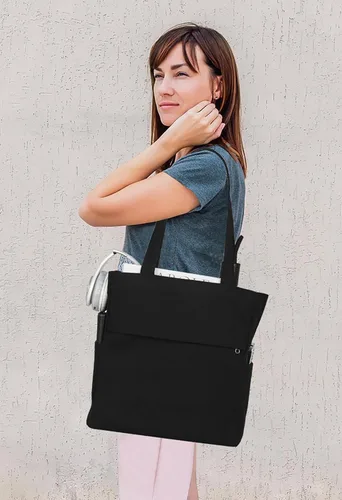 Miniatura 2 de Afashor Bolso de mano de lona vintage para mujer, bolso de gran capacidad