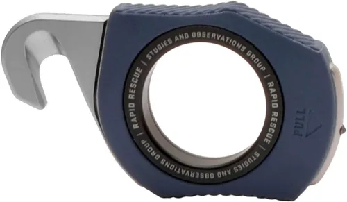 Miniatura 2 de SOG Rapid Rescue Multi-Tool Stainless Steel Seatbelt Cutter, GRN Handle, Aluminum Pull-Ring, Quick to Deploy from The Sheath
