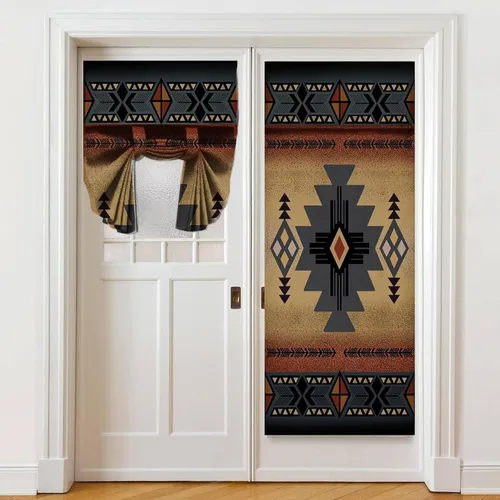 Miniatura 24 de Cortinas de puerta negras y rojas para ventanas de puerta, estampado de leopardo y cebra, cortinas de ventana para puerta de vidrio francesa