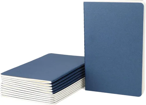 Miniatura 9 de EUSOAR Diarios para cuadernos, paquete de 24 cuadernos A5 de 5.5 x 8.3 pulgadas, 60 páginas/30 hojas de tapa blanda con rayas universitarias, 100
