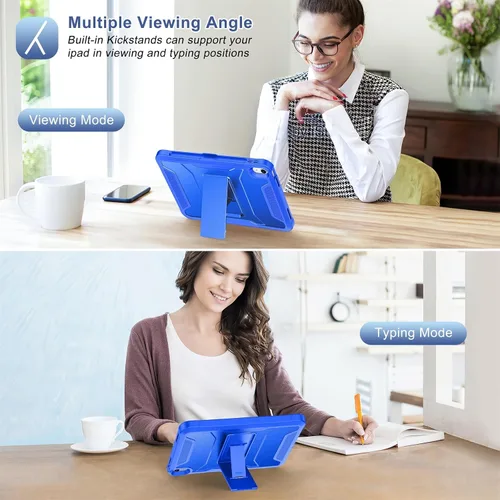 Miniatura 6 de Funda Soke para iPad (A16) de 11ª generación de 11 pulgadas 2025, iPad de 10ª generación de 10.9 pulgadas 2022, con protector de pantalla