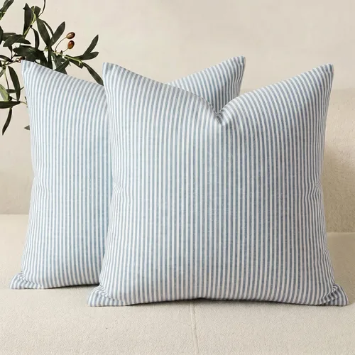 Miniatura 42 de CARRIE HOME Juego de 4 fundas de almohada a cuadros blancos y negros de 18 x 18 pulgadas para exteriores, decoración de granja a cuadros de búfalo