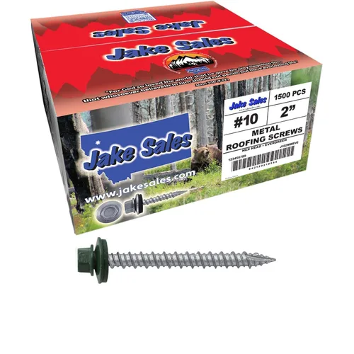 Miniatura 61 de Brite - Tornillos para techos de metal blanco (10 x 2 unidades), cabezal de arandela hexagonal, arranque automático/roscado, arandela EPDM, 3 x 250
