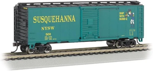 Bachmann Industrias Aar 40' Caja de Acero Coche Nueva York, Susquehanna y Western (Suzy Q) Tren, Escala N
