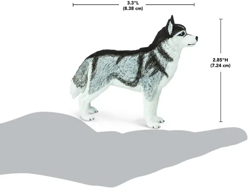 Miniatura 3 de Safari Ltd. Figura de Husky Siberiano – Figura detallada de plástico de 3.25 pulgadas – Divertido juguete educativo para niños, niñas y niños a
