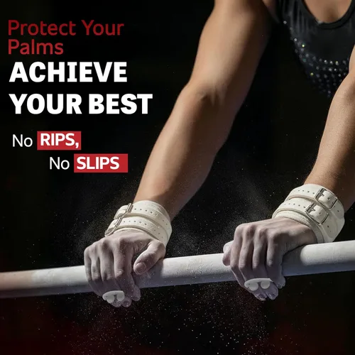 Miniatura 2 de Reisport Women's Uneven Bar Gymnastics Grips - Durable Leather Hand Grips for Gymnastics Bars Women & Girls - Gymnastics Equipment & Accessories for