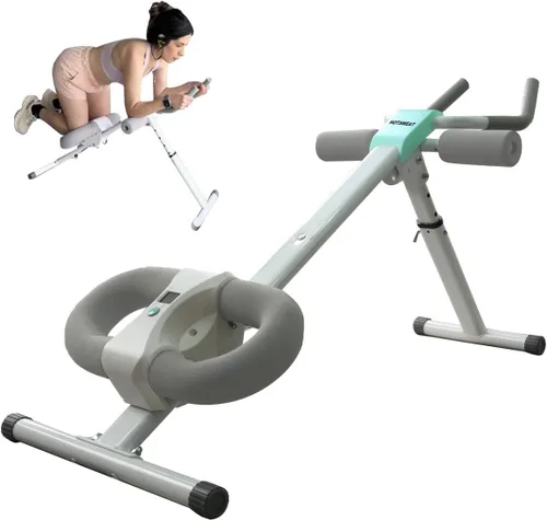Miniatura 8 de Equipo de entrenamiento abdominal, entrenador de abdominales ajustable para gimnasio en casa, máquina de ejercicios abdominales plegable, máquina