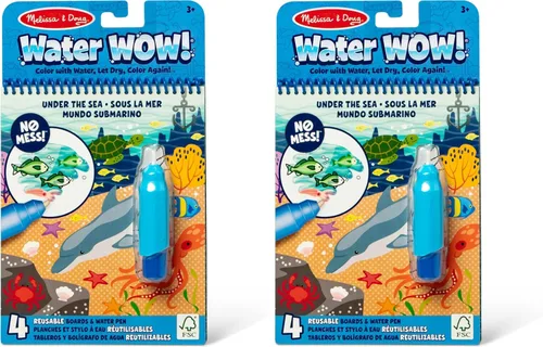 Miniatura 12 de Melissa & Doug On The Go Water Wow! Almohadilla de actividades para colorear reutilizable que se revela con agua - Selva