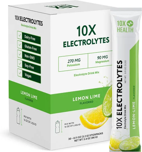 Miniatura 11 de 10X Health Energy Wave Crusher - Paquetes de bebidas energéticas con 200 mg de cafeína, BCAA y vitaminas B, paquetes de mezcla de bebidas