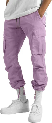 Miniatura 6 de Pantalones deportivos para hombre, pantalones de otoño e invierno y sólidos para hombres y hombres, cómodos con múltiples bolsillos