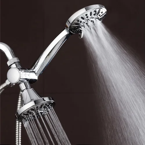 Miniatura 4 de AquaDance Total Chrome Premium - Combo de 3 vías de alta presión de alta presión de 48 ajustes para lo mejor de ambos mundos: disfruta de un lujoso