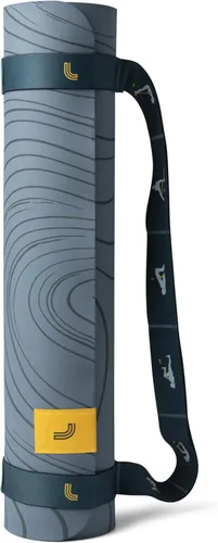 Lolë Prima - Esterilla de yoga con diseño de mármol con correa transportadora | Tapete de entrenamiento antideslizante texturizado de 0.197 in de