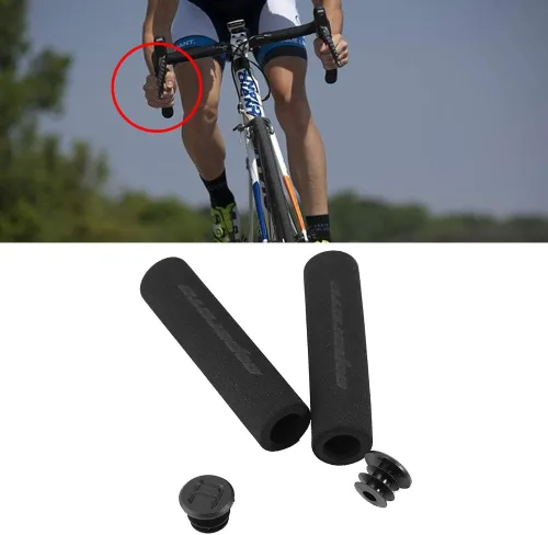 Miniatura 4 de VBESTLIFE Empuñaduras de espuma para manillar de bicicleta, empuñaduras de espuma antideslizante, mango de esponja de espuma suave para bicicleta