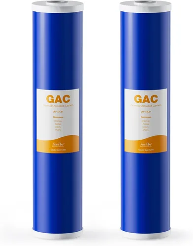 Miniatura 21 de SimPure Cartuchos de filtro de agua para toda la casa de 10 x 4.5 pulgadas, filtro de carbono y metal pesado GAC/KDF, para DB10C-2KDF, DB10P