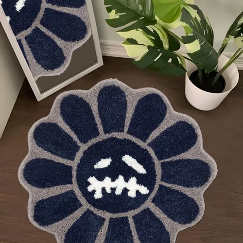 Miniatura 17 de Trippy Alfombra de Cara Feliz Alfombras Geniales Tufted de Secado Rápido Tapetes de Baño para Baño Antideslizantes Tapete de Baño Absorbente de Agua