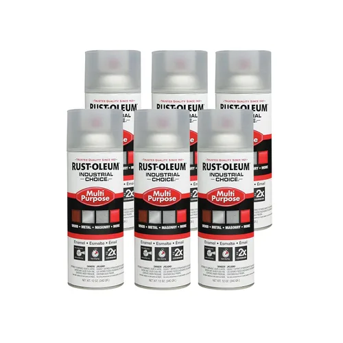 Miniatura 12 de Aerosol de esmalte Rust-Oleum para uso general; envase de 16 onzas líquidas; lata de aerosol, Blanco brillante, 6 BLANCO BRILLO
