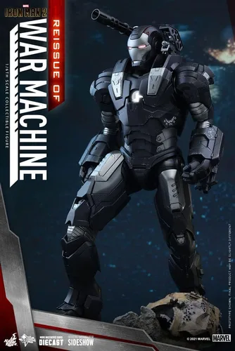 Miniatura 2 de Hot Toys Máquina de guerra 1:6 - Iron Man 2, Plata