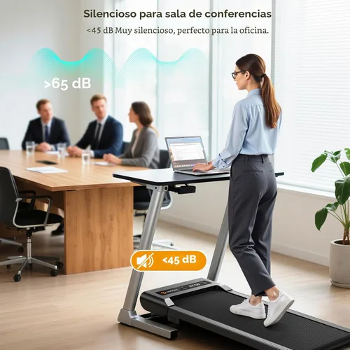 Miniatura 6 de Hifast Walking Pad Treadmill with Incline,Under Desk Treadmills for Home Office,300lbs Capacity Portable Small Walking Pad,2.5HP Quiet Running Pad