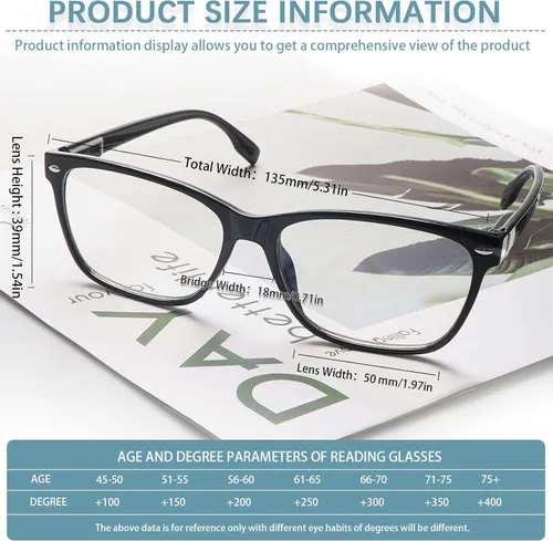 Miniatura 2 de Lentes progresivos de lectura con multienfoque para mujeres, bloqueo de luz azul, lectores de computadora para damas con bisagra de resorte.