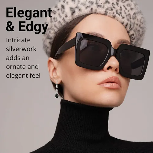 Miniatura 2 de Black Tourmaline Earrings in 925 Sterling Silver - Tourmaline Crystal Dangle Leverback Earrings for Women