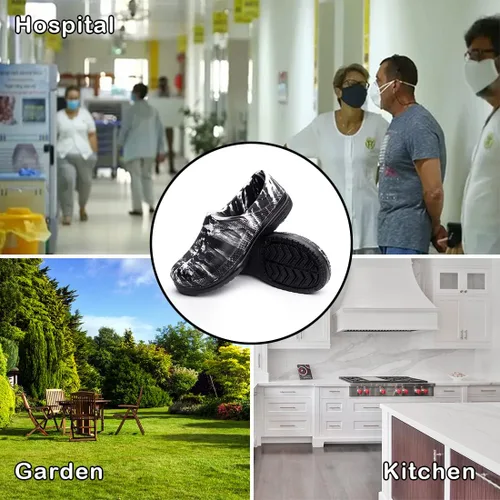 Miniatura 7 de Zapatos de chef para hombres y mujeres, zuecos de cocina para hombre, zapatos de cocina para hombre, zapatos de trabajo de enfermera, zapatos