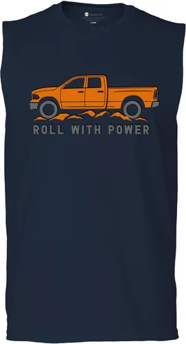 Miniatura 16 de Tee Hunt Camisetas gráficas y camisetas sin mangas para hombre Roll with Power Pickup Truck