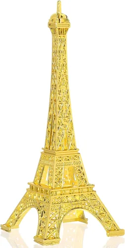 Decoración de mesa rústica vintage para mesa de la torre Eiffel, estatua de la torre Eiffel, modelo de tortas, decoración de torres Eiffel, hierro