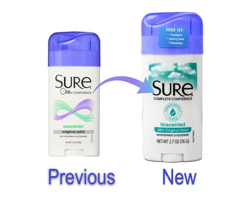 Miniatura 2 de Sure Desodorante antitranspirante sólido original sin perfume, 2.70 onzas (paquete de 6)