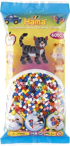 Miniatura 2 de Hama 6000 abalorio Pastel Mix