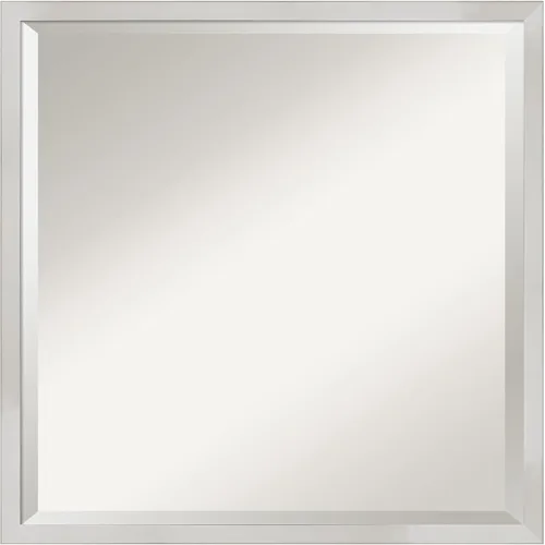 Miniatura 14 de Amanti Art Espejo de baño gris para sobre el fregadero, espejo rectangular gris arcilla esbelta de 24 x 30 pulgadas, marco de madera contemporánea