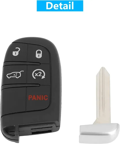 Miniatura 4 de M3N-40821302 433 Mhz 5 botones de entrada remota sin llave para Jeep Grand Cherokee 2014-2021 Reemplazo 68143505AA 68143505AB 68143505AB 68143505AC
