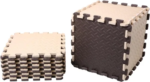 Miniatura 2 de Tapete de juego de espuma para bebé, tapete de espuma entrelazado de 0.4 pulgadas de grosor, tapete de juego suave no tóxico para bebé, tapete