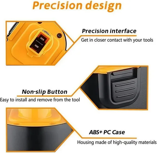 Miniatura 3 de LINGYUE Batería de repuesto Ni-MH de 9.6 V, compatible con Dewalt DE9061 DE9062 DW9061 DW9062 DW955K - Paquete de baterías de herramientas