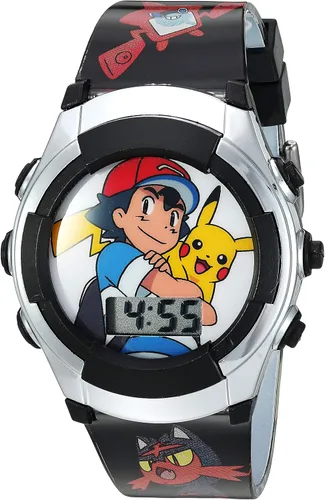 Accutime - Reloj digital de cuarzo con pantalla LCD y diseño de Pokémon para niños niñas y adultos para todas las edades
