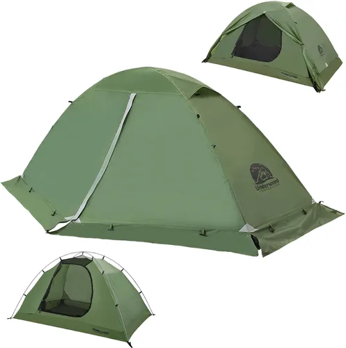 Miniatura 11 de Carpa para 1/2 personas para mochilero para 4 estaciones - Tienda de campaña impermeable para invierno para una persona, equipo de camping ligero