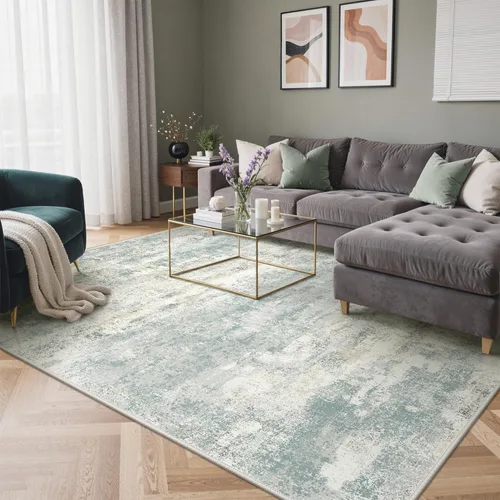 Miniatura 119 de GENIMO Alfombra antideslizante de 2 x 6 pies, lavable para pasillos de cocina, alfombras de cocina modernas abstractas, alfombra ligera de pelo bajo