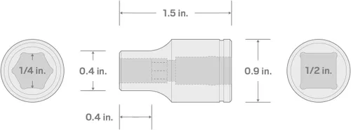 Miniatura 7 de TEKTON Unidad de 1/2 pulgada x 1/4 pulgada hexagonal magnético soporte de broca SHA25402