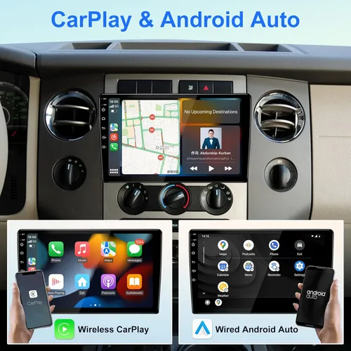 Miniatura 3 de Estéreo de Coche Universal de 9 Pulgadas con Pantalla Táctil Android 13 Radio de Coche Doble Din Inalámbrico Carplay y Android Auto Navegación