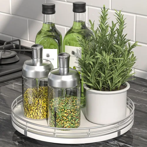 Miniatura 45 de Bandeja de baño de madera de roble de 12 pulgadas para mostrador, bandeja de tocador para perfume, loción, velas, maquillaje, joyería, fregadero