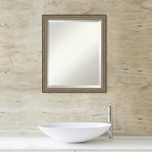 Miniatura 5 de Amanti Art Espejo de baño de madera, espejo de pared plateado parisino para usar como espejo de tocador de baño sobre el fregadero