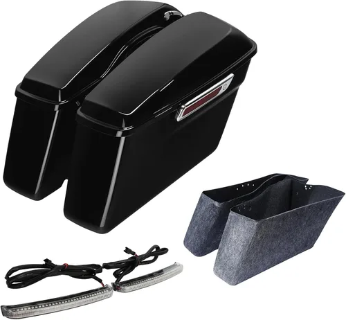Miniatura 11 de TCT-MOTORPARTS - Alforjas rígidas con pestillo, color negro mate