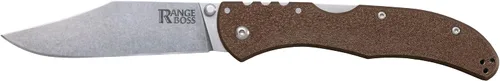 Cold Steel Range Boss - Mango plano de tierra oscura / 9 1/4 pulgadas en total