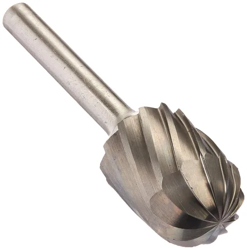 Miniatura 35 de Drill America SA-1 Rebaba de carburo/lima giratoria cilíndrica de doble corte para amoladora de troquel de 1/4" de diámetro x 5/8" de longitud