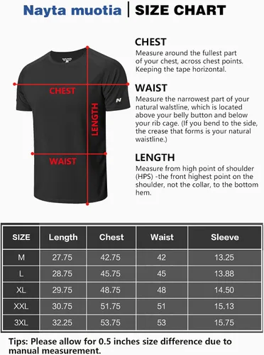 Miniatura 7 de Nayta muotia Paquete de 3 camisetas de entrenamiento para hombre, manga corta, de compresión, para deportes, gimnasio, atletismo